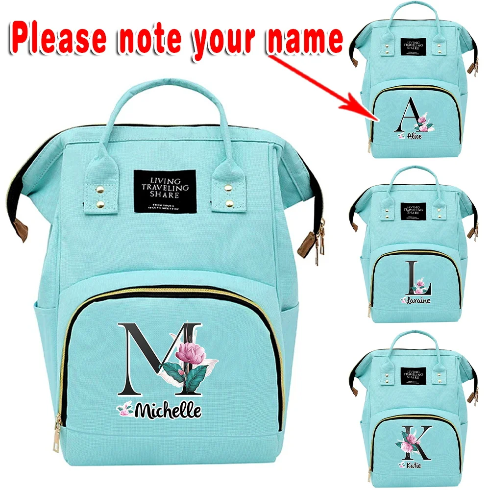 

Personalized Customized Mommy Bag Leisure Fashion Travel Large-capacity Printed Pattern Storage Bag Multifunctional