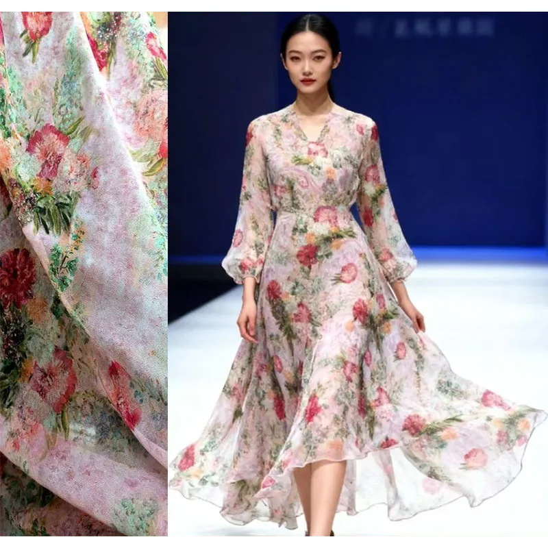 

Женская розовая рубашка из натурального шелка тутового шелкопряда роскошная дизайнерская рубашка из жоржеттной ткани 16 Момми, лето 100 платье домашнее для поделок поставщик ткани ткань шифон лоскуты ткани шифон ткань