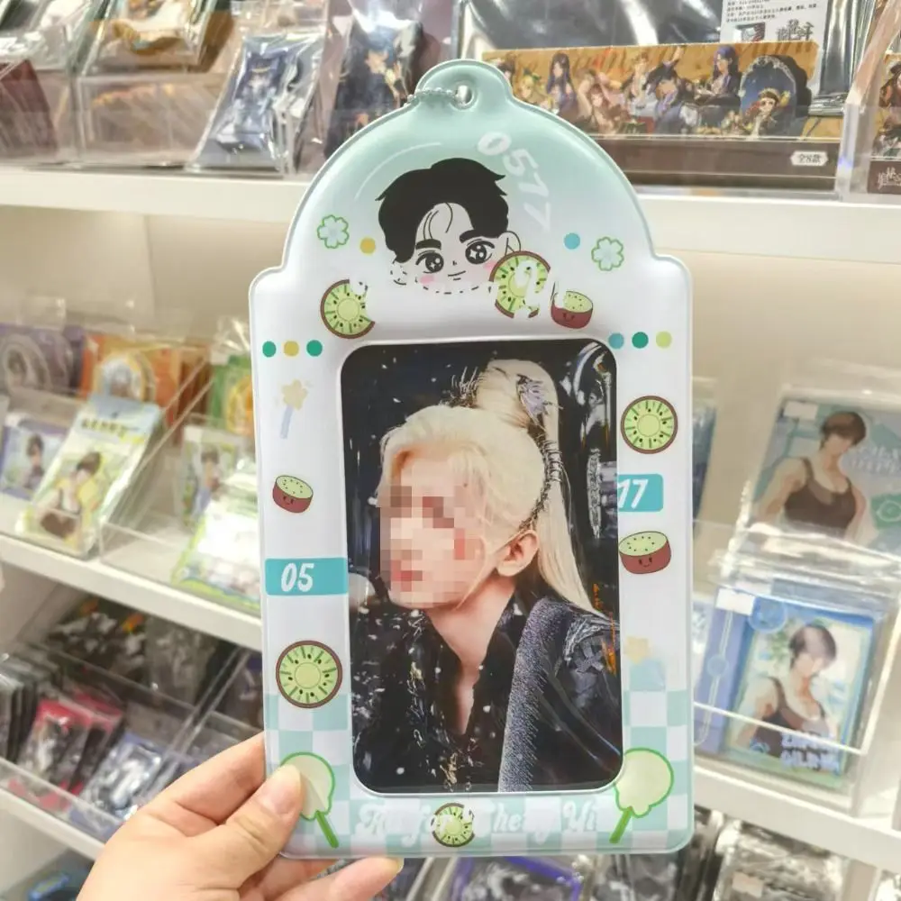 Stylish A5 Postcard Card Holder Giant with Ribbon Card Sleeve High Appearance Level PVC Kpop Idol Photo Protection Cover