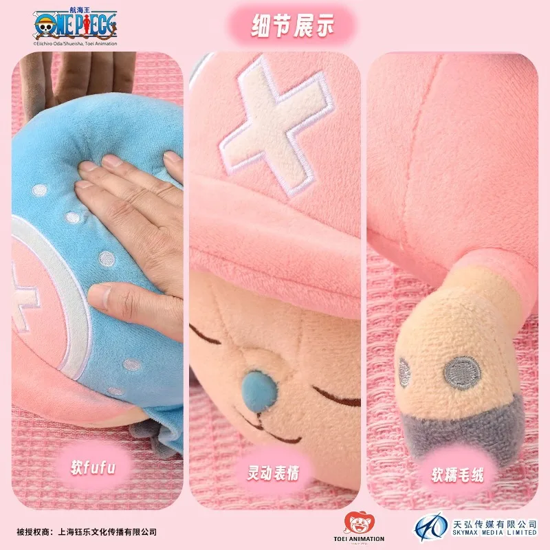 New in Stock One Piece Lying‑Down Plush Dolls Tony Chopper Bepo Laboon Anime Peripheral Room Decor Soft Pillow Toys Gifts