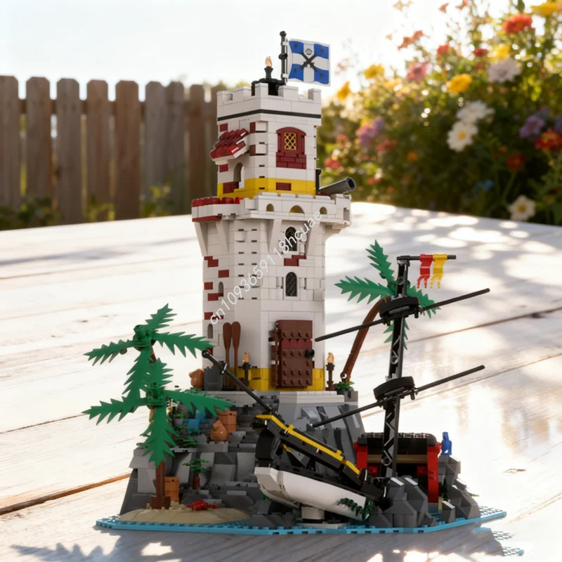 

1600pcs MOC 1 Eldorado Ship Wreck Tower Iconsed Model Building blocks Construction toy Assemble DIY Brick Christmas gift Kids