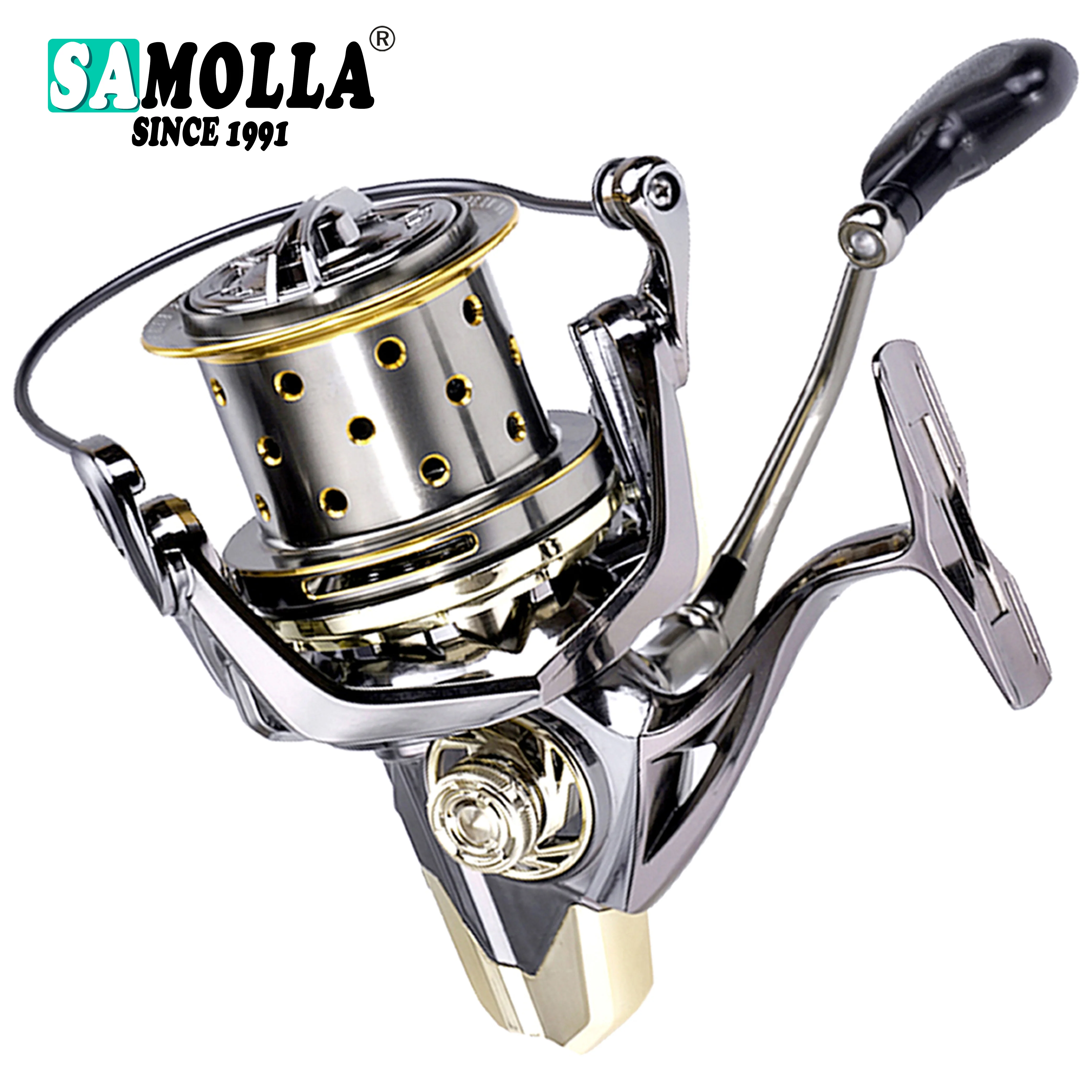 2024 Full Metal Fishing Reel Freshwater Spinning Coil Saltwater Carp 16+1BB Max Drag 25kg Peche De La Carpe Moulinet Peche