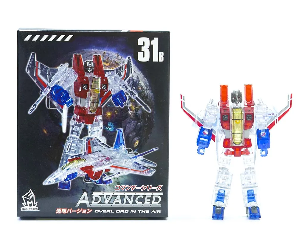 New Transformation Toys Robot MechFans Toys MF-31B Starscream Transparent version MFT Action Figure toy in stock