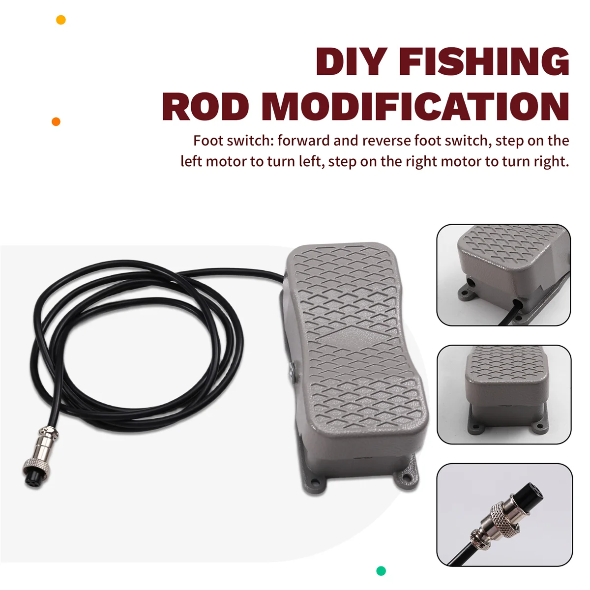 

Lo-ok Electric Fishing Rod Repair Kits DIY Fishing Rod Modification Accessories with Pedal Rotating Gluing Machine EU Plug