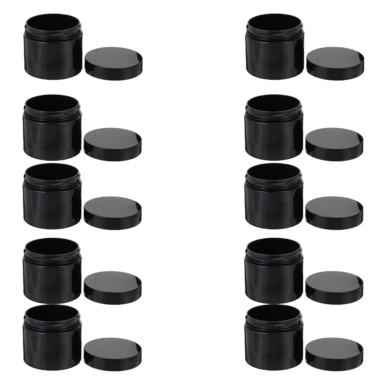 

10Pcs High-Quality Leak-Proof Travel Jars Empty Cream Lotion Tooth Powder Containers Reusable Facial Makeup Sample