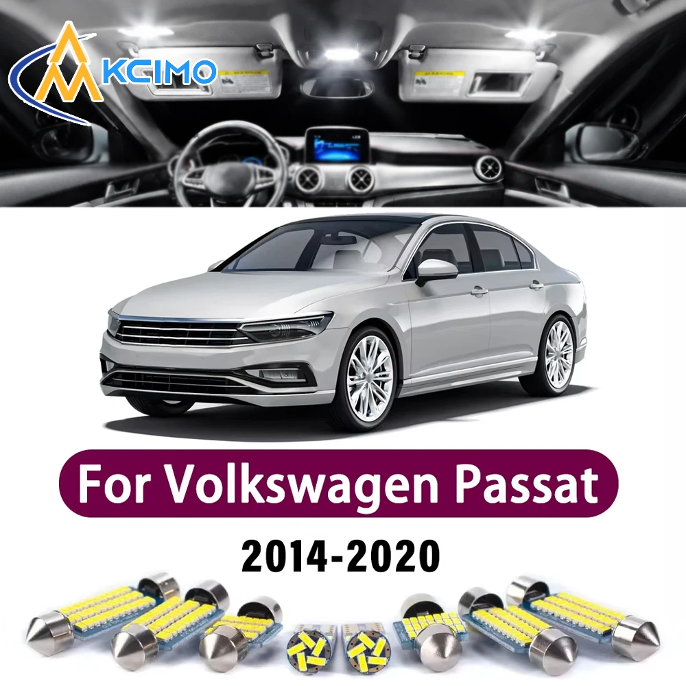Super Bright LED Interior Lamp Kit For Volkswagen Passat B8 Sedan Variant 2014-2020 Error Free Canbus Reading Mirror Light Bulbs