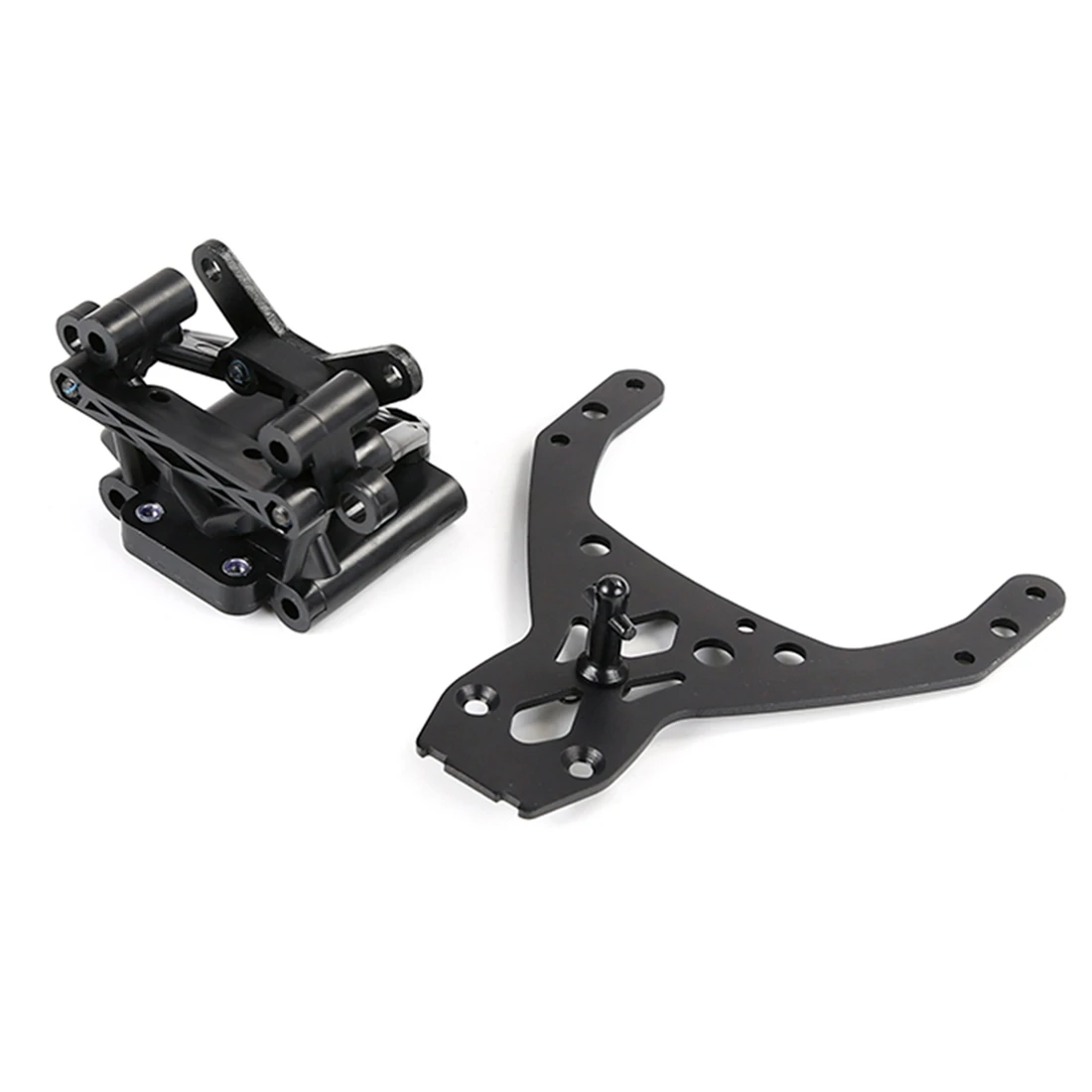 Front Towers Bulkhead Suporta Kit para HPI Rovan King Motor, Baja 5B Buggy, RC Car Peças de Brinquedos, Preto