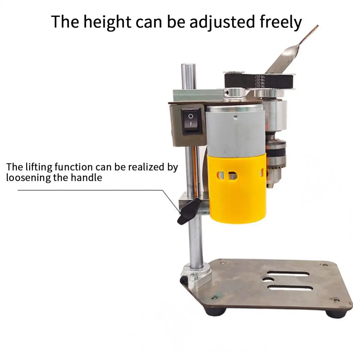 180W High Precision Mini Drill Floor B10 Drill Chuck Electric Bench Drill Tapping Machine Wood Metal Drilling Machine