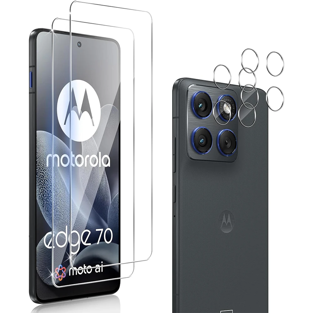 Защитные пленки для объектива камеры 2.5D 9H для Moto Edge 70, защитная пленка для Motorola Edge 70 X70 Air