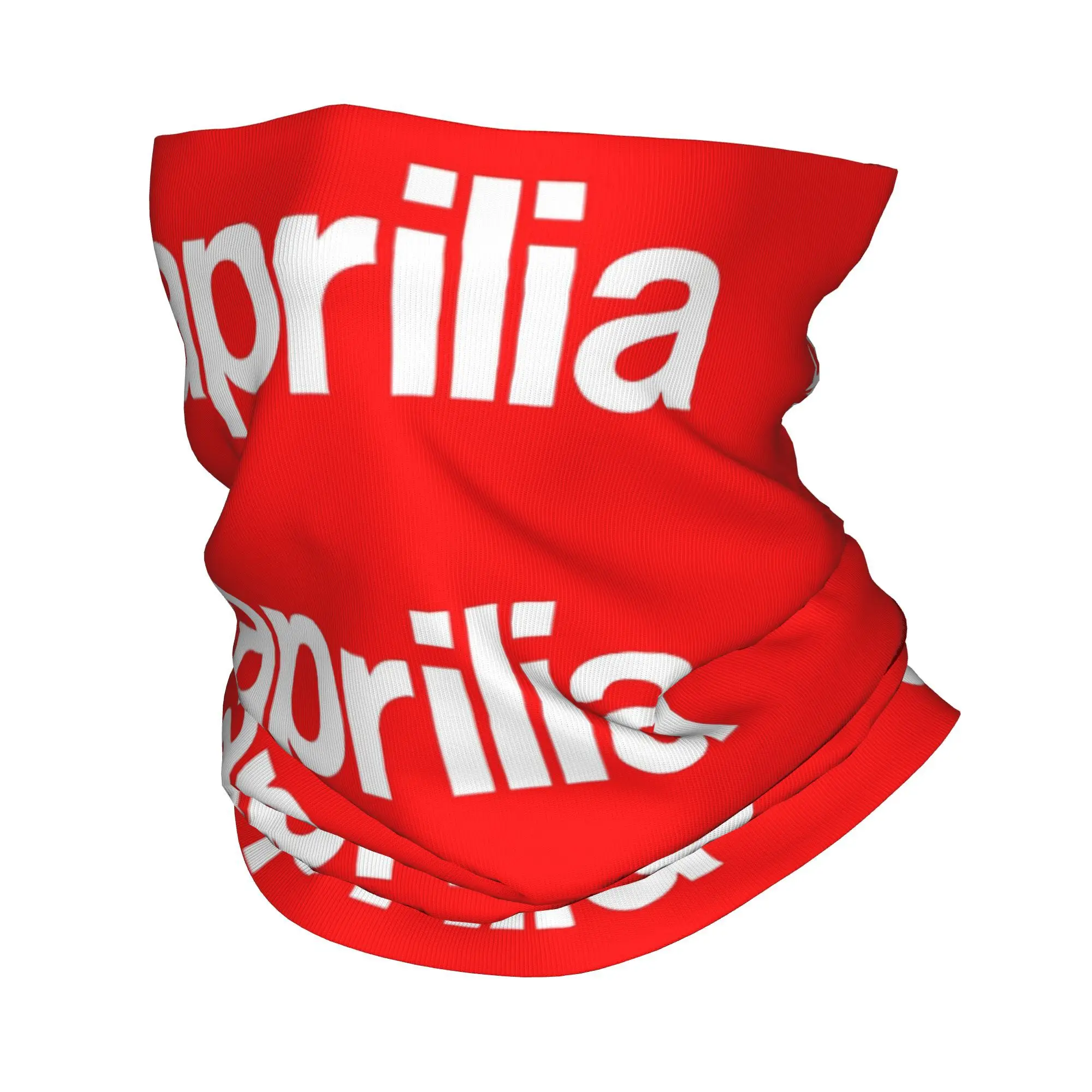 Logo Aprilia Bandana Neck Gaiter Printed Racing Motorcycle Mask Scarf Multi-use Cycling Scarf Cycling for Men Women Breathable