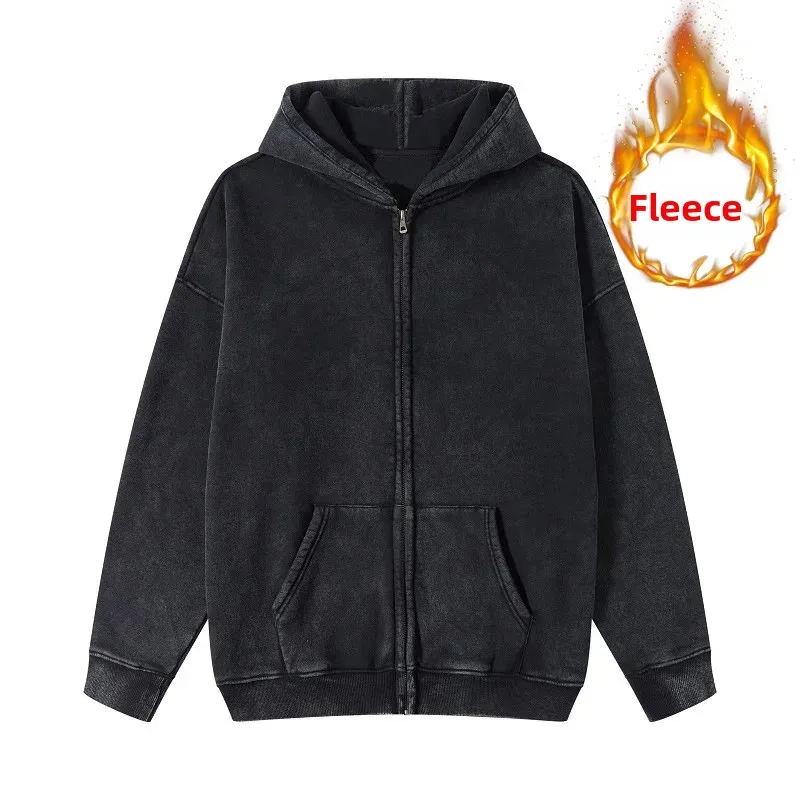 Artie الرجال كبيرة الحجم غسلها كنزة بغطاء رأس من الصوف الشمع صبغ خمر العلامة التجارية فضفاضة تناسب الرجال البلوز المياه غسلها صوف مبطن هوديي #2