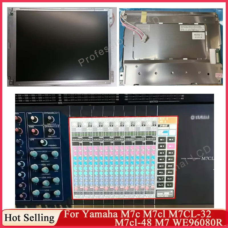 Original 10.4 Inch Grade A+ New LCD Display Screen For YamahaM7C M7Cl M7CL-32 M7CL-48 M7 WE96080R With Digitizer Touch Panel