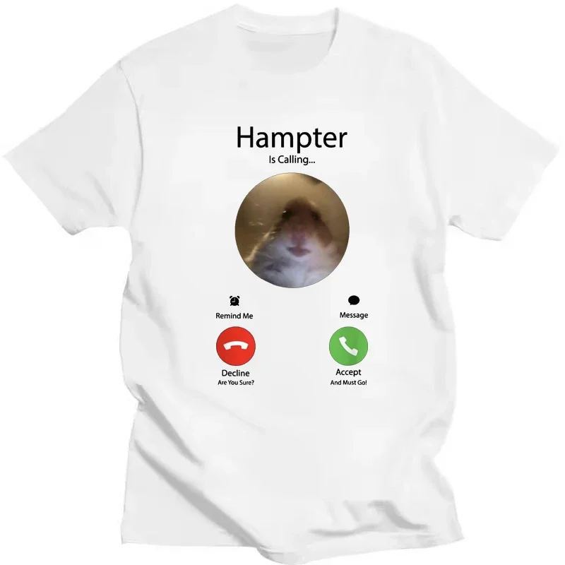 

Футболка с принтом «Dank Meme Hamster Staring Front Camera Hampter Calling» для женщин и мужчин, повседневная уличная одежда, топ с коротким рукавом