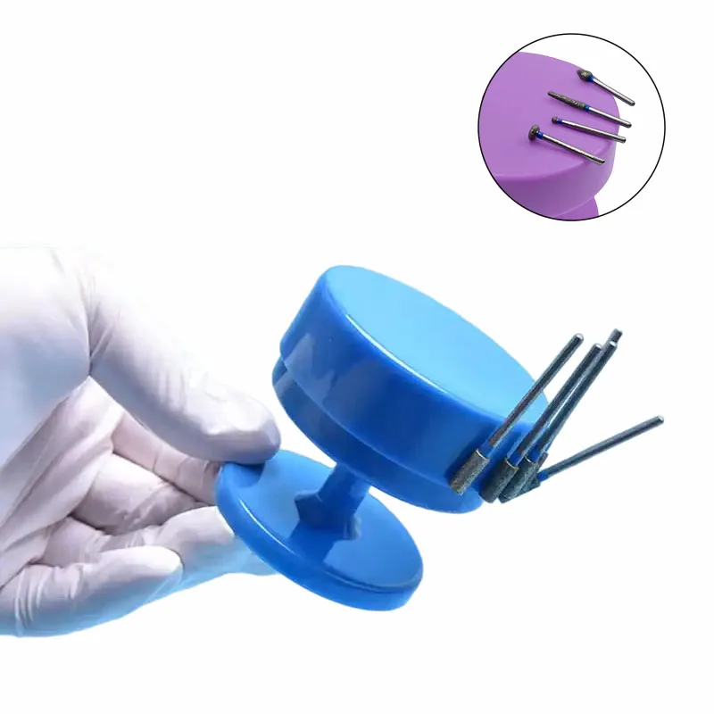

1Pc Magnetic Dental Bur Holder Tray Cupule Case Magnet Storage Rack Dental Drill Suction Plate Dental Laboratory Oral Care Tool