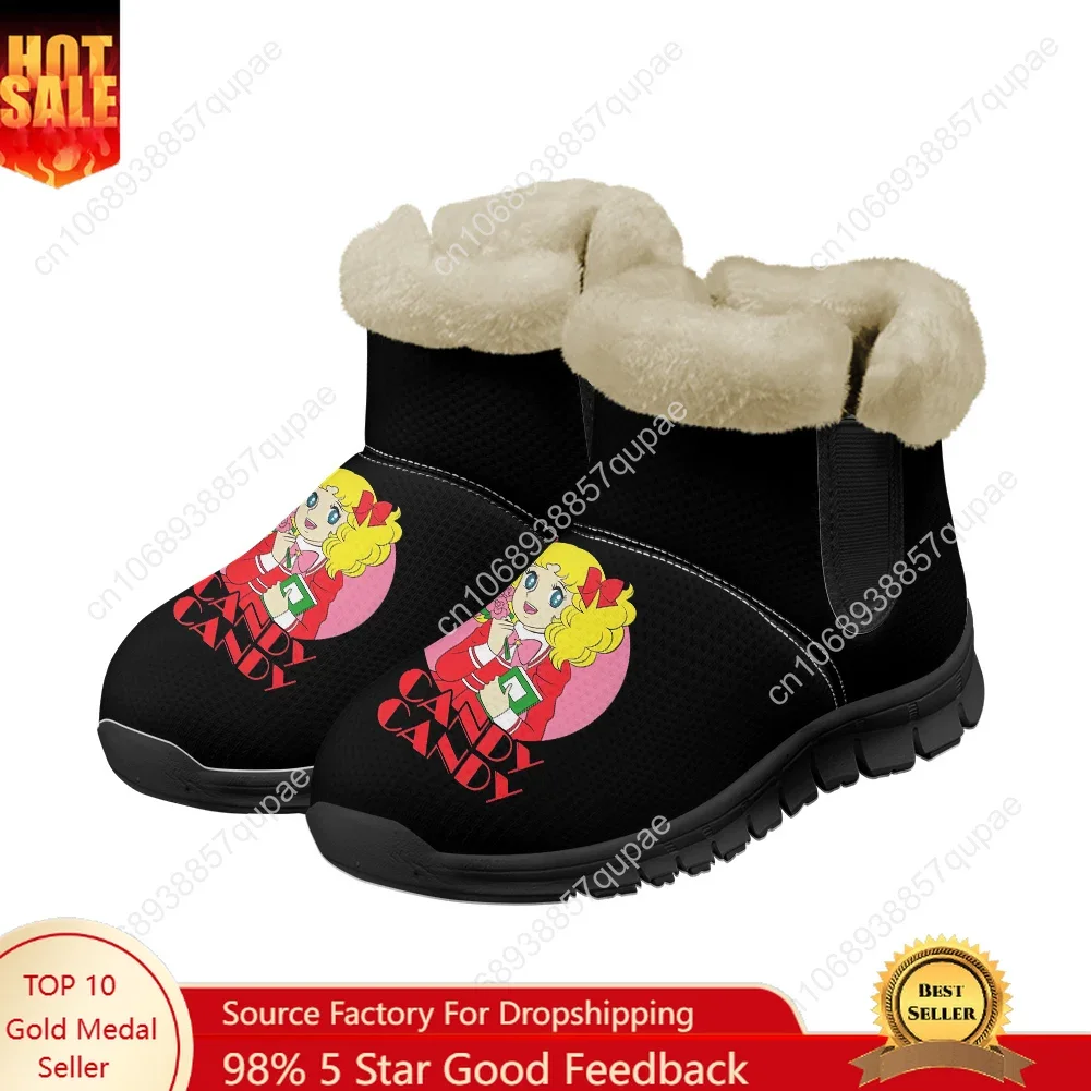 Candy Candy Cozy Snow Boots Chucky Cartoon Cute Men Women Teenager Keep Warm Shoes Casual Snow Shoe Couple Sport Customized Boot