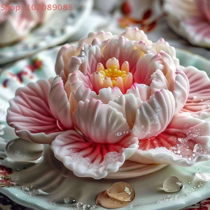 

Flowers Chinese Style Silicone Chocolate Cake Mold Decoration Stereoscopic DIY Handmade Baking Tools