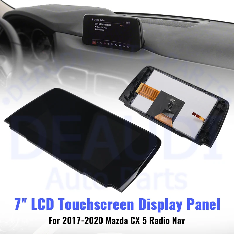 TM070RDHP05 7 Inch LCD Digitizer Touch Screen Panel With Frame For Mazda CX-5 GPS Navigation Car Radio Digitizer Accessory