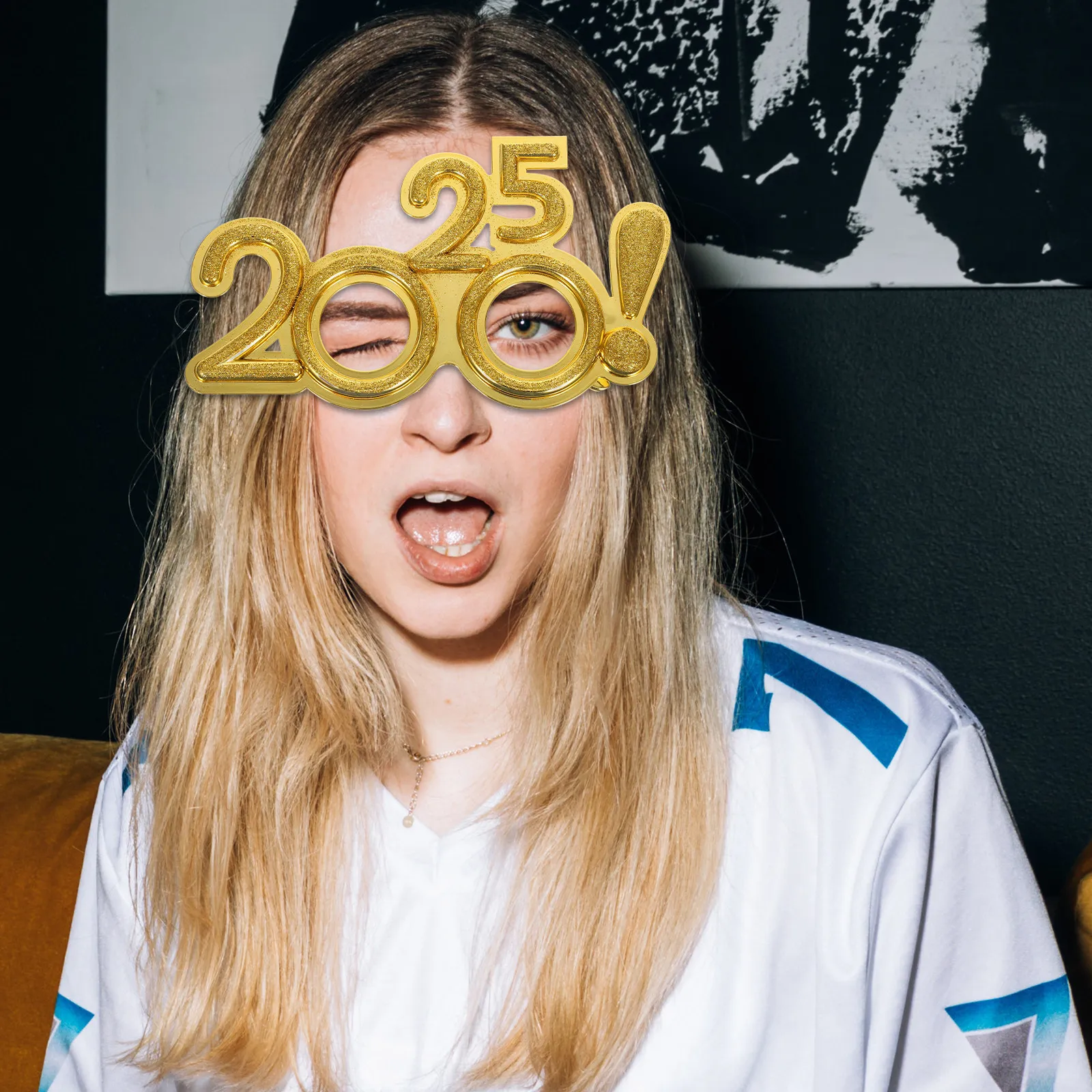 

Забавные модные очки 2025 года: уникальные необычные праздничные очки для новогодней вечеринки, реквизит для фотозоны, для толпы