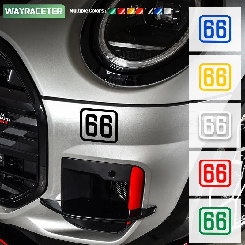 Edition 66 Collection Window Front Bumper Sticker For MINI Cooper F66 2025 J01 F65 F67 U25 JCW J05 F60 F56 R56 R53 F54 F57 R60