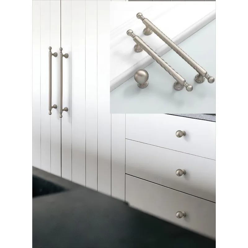 French simple zinc alloy cabinet door handle high-end drawer coffee table wardrobe drawer cabinet wine cabinet hardware handle