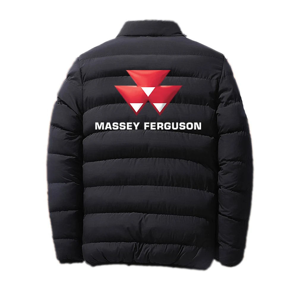 2024 Men Printing New Massey Ferguson Autumn and Winter Thicken Leisure Fashion Cotton Comfortable Casual Zipper Jacket Tops