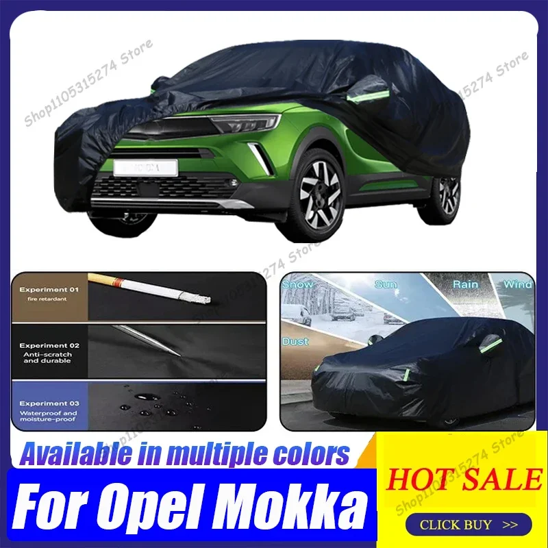 

Водонепроницаемый полный чехол для автомобиля Opel Mokka, уличный чехол для внедорожника, летний солнцезащитный чехол с защитой от ультрафиолета, зимний чехол от дождя и снега, ветрозащитный чехол 2012-2023 гг.