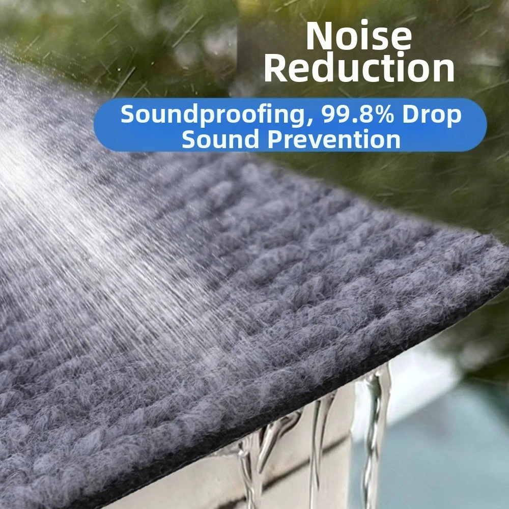 Waterproof Air Conditioner Cover Soundproof Weatherproof Noise Reduction Pad Self-Adhesive Rainproof Protective Cover
