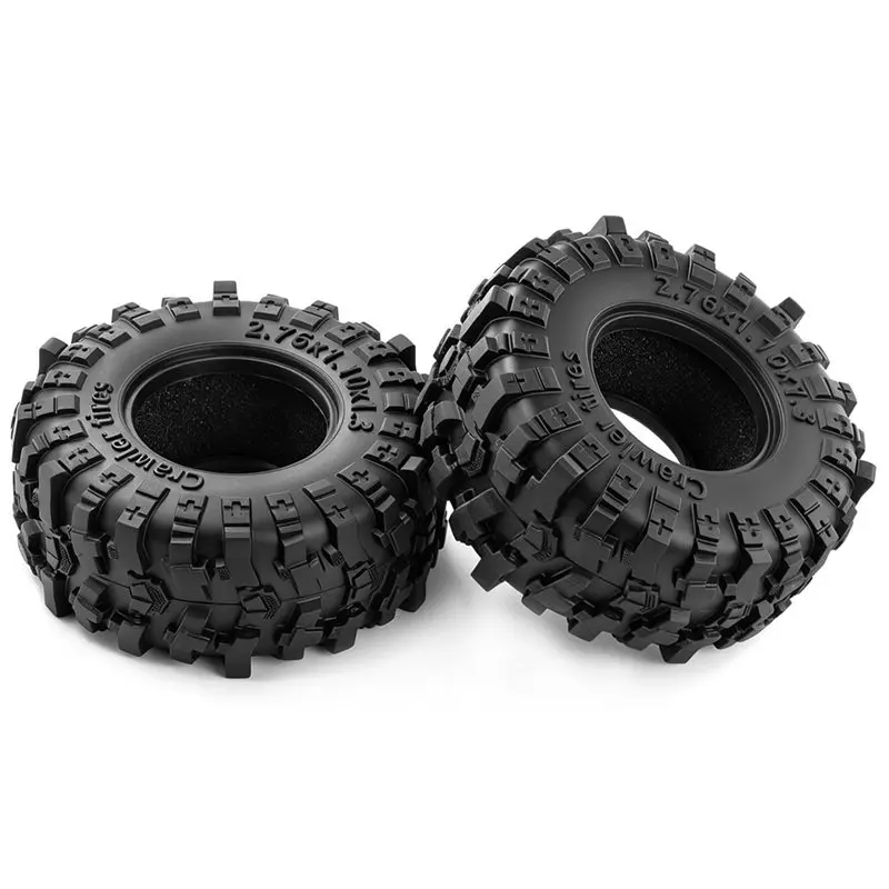 ABUM-1.3 Inch 70X28mm Rubber RC Crawler Tires Upgrade Parts For 1/24 1/18 Axial SCX24 FMS FCX24 TRX4M Ascent-18 Mini RC Truck