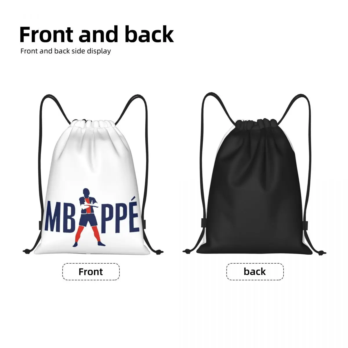 France Football Team Kylianer And Mbappﾩ And Mbappe (8) Graphic Vintage Drawstring Bags Gym Bag Infantry pack Cozy Backpack