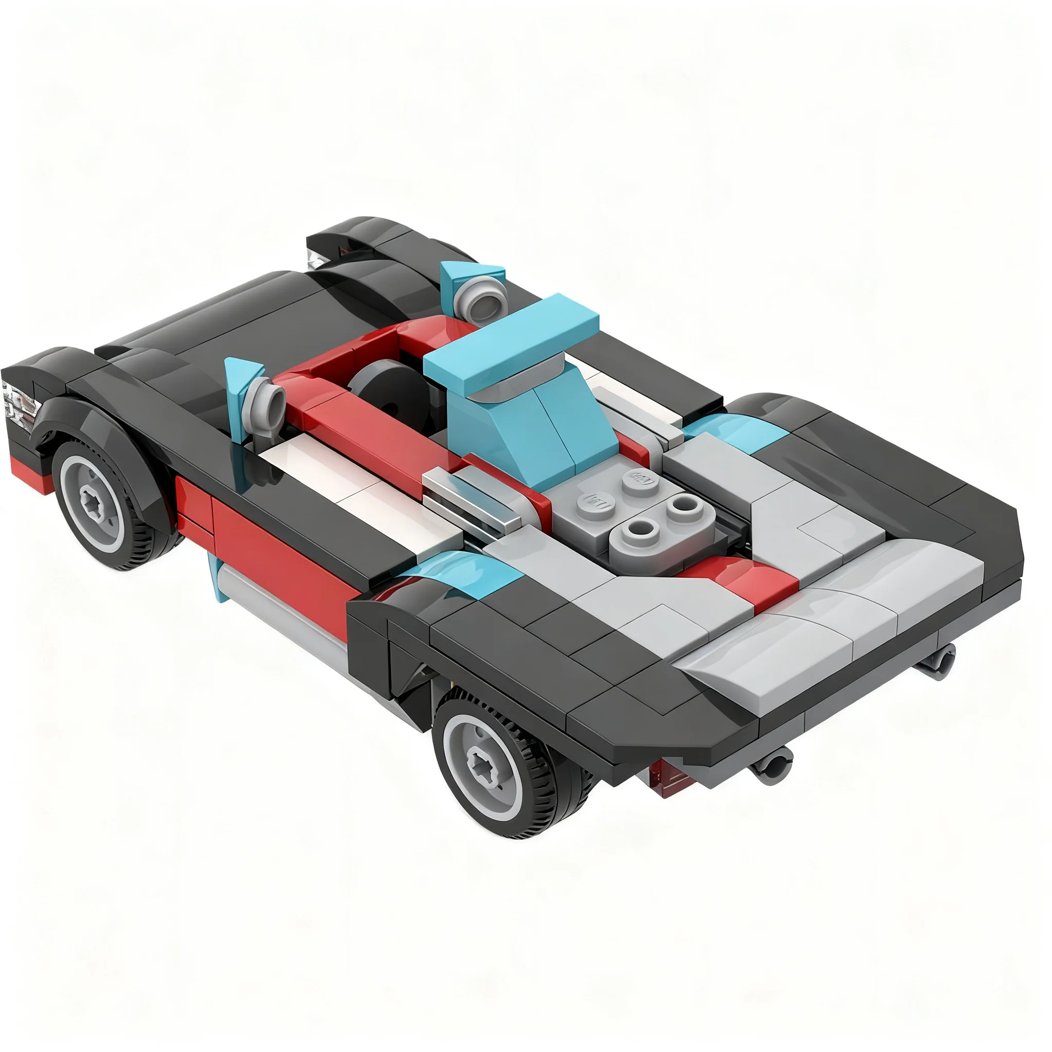 207pcs MOC Creator Creator 3-in-1 Le Mans Retro Racecar Model Building Blocks Christmas Gift Architecture Toys Art DIY 3D Idea