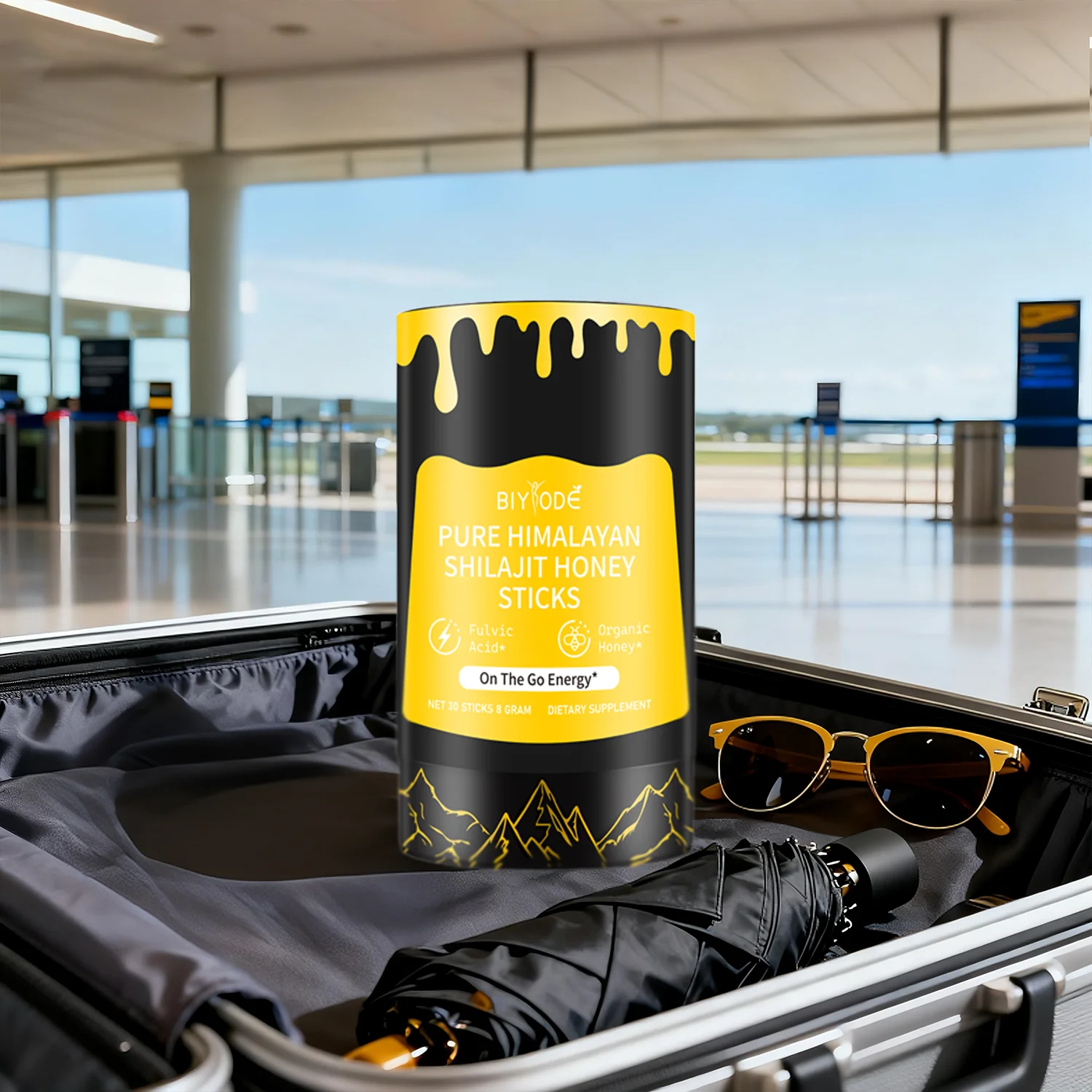 

【BIYODE】Shilajit Honey Sticks Antioxidant Immunity Booster for Physical Mental Health Enhancement