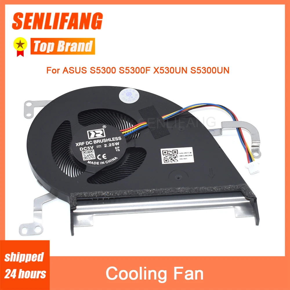 

Laptop CPU Fan EG50050S1-CD81-S9A DC5V 2.25W 4-Line For ASUS S15 S5300 S5300F X530UN S5300UN Cooling New