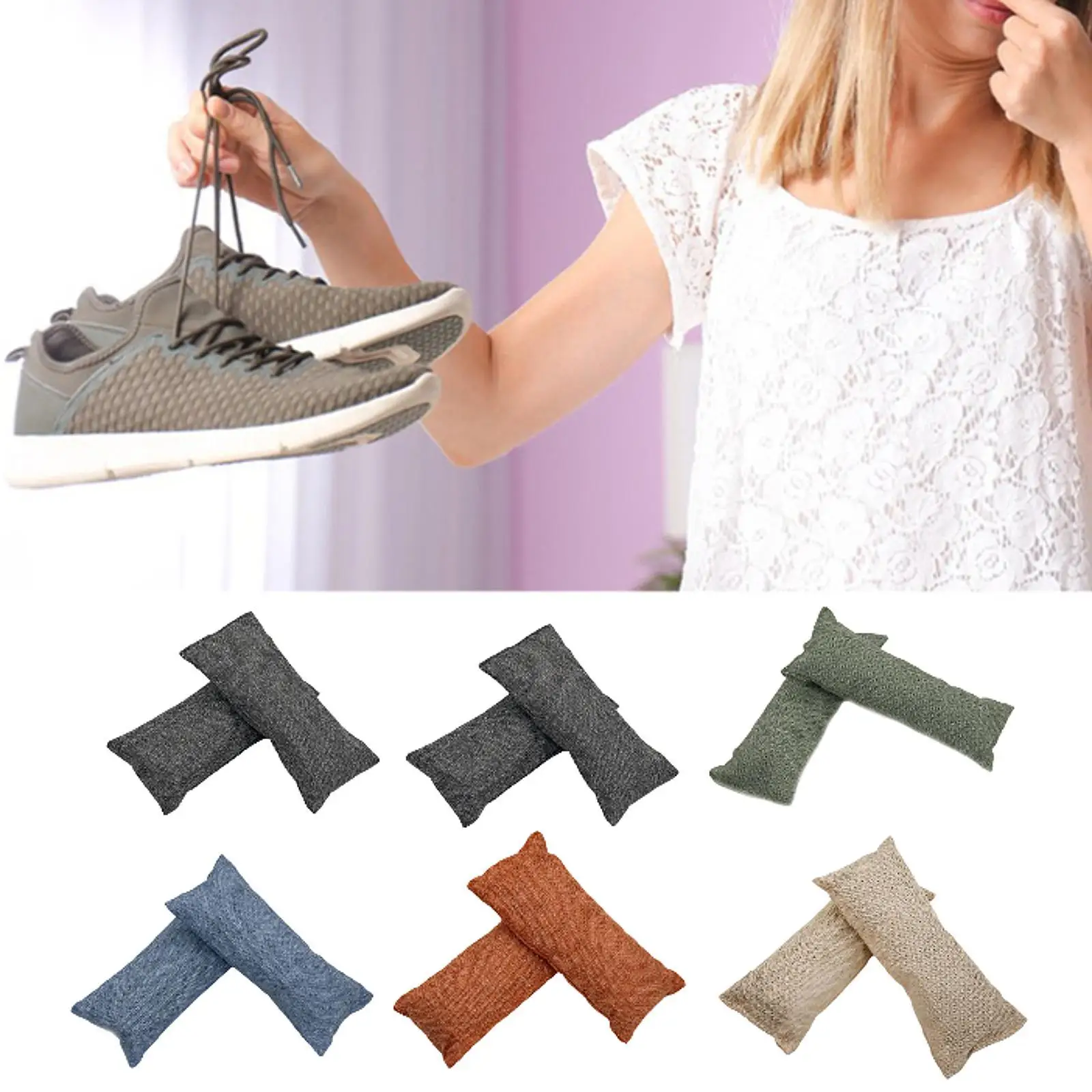 

2 шт. дезодораторы для обуви, боксерские перчатки, дезодорирующая сумка для ванной комнаты, дивана, дома, автомобиля