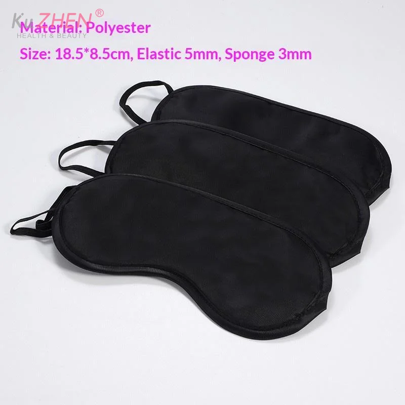 1PCS 100% Polyester Multicolor Silky Sleep Eye Mask With Light Blocking Soft Elastic Strap For Travel Nap Home Rest