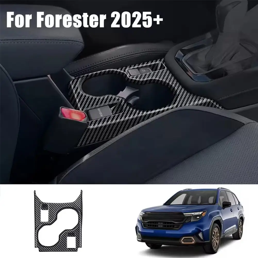 Central Control Cup Holder Decoration ABS Carbon Cover Wear-Resistant Holder Anti-Corrosion Cup Panel Interior Water Access E5D2