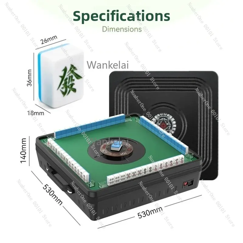 Mini Portable Mahjong Automatic Table Electric Mahjong Machine
