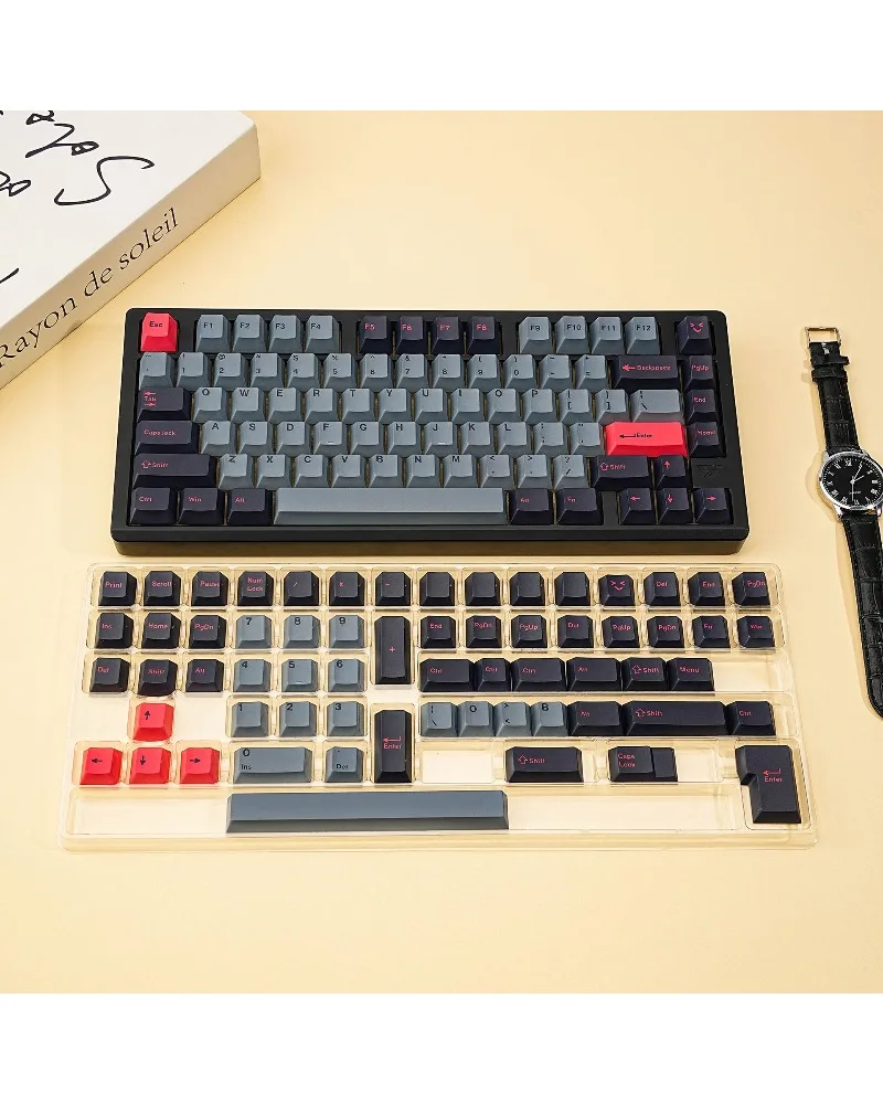 Original 8008 Five-sided Sublimation Keycap PBT Cangjie Arabic Korean German French Spanish Russian