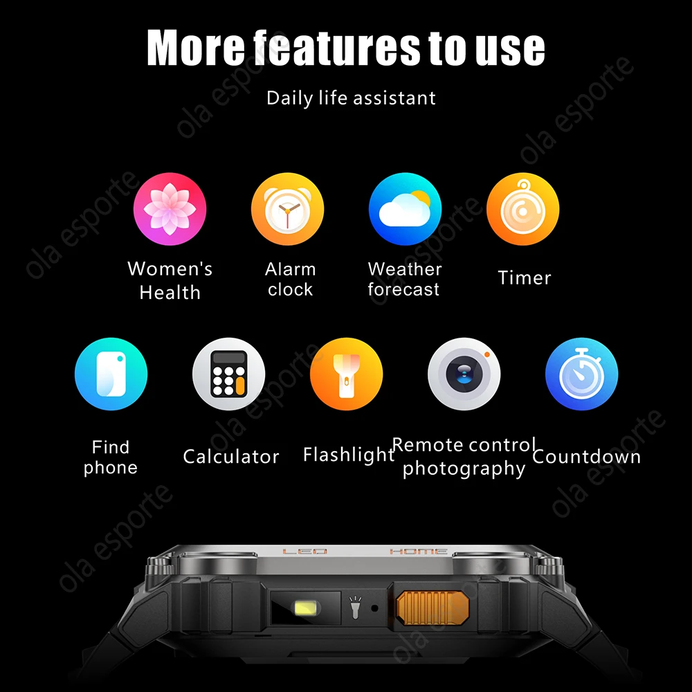 New GPS Smart Watch Men 2.01inch HD Large Screen Compass Smartwatches Heart Rate Bluetooth Call Sports Health Tracekr Smartwatch