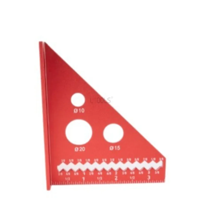 

Деревообработка, прямоугольная маркировочная линейка, прецизионная имперская шкала, многофункциональные прочные вспомогательные инструменты для маркировки из алюминиевого сплава