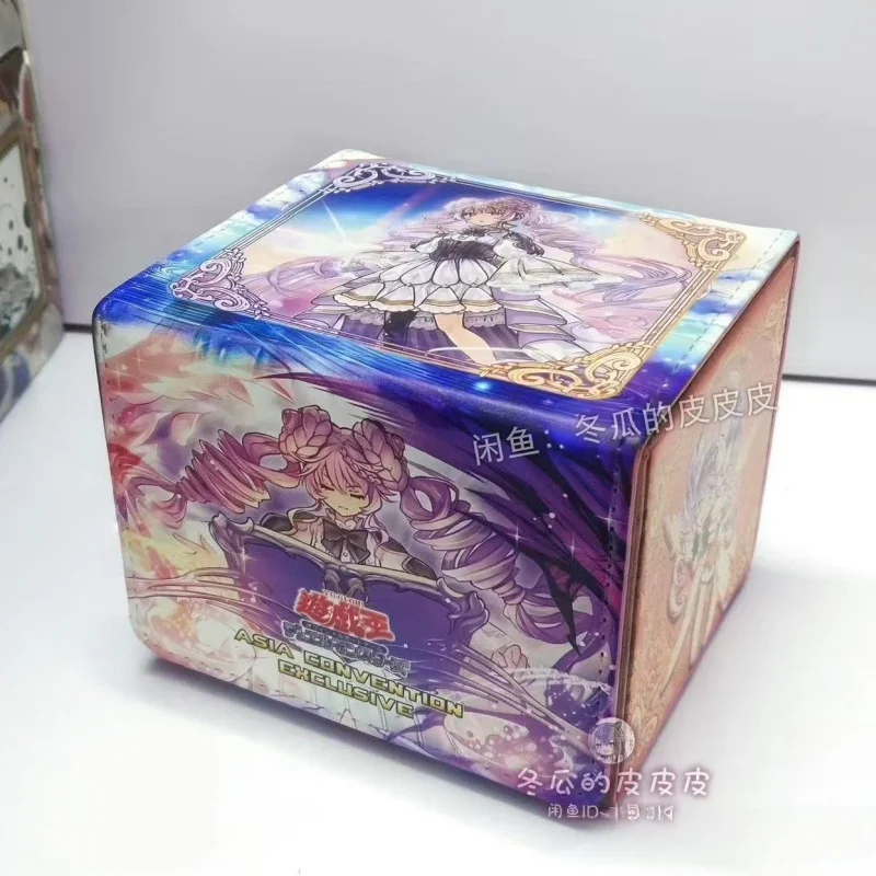 Yu-Gi-Oh! Pudełko na karty do gier planszowych Selettrice Vaalmonica z magnetycznym zamknięciem, skórzane, odpowiednie do przechowywania kart kolekcjonerskich OCG DTCG, idealne na prezent.