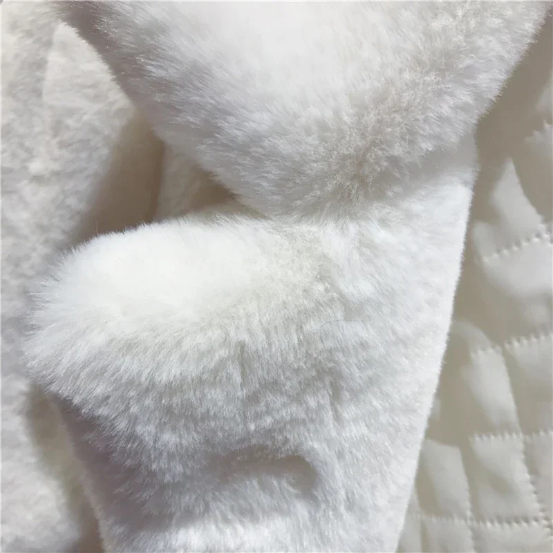 New 2024 Women Autumn Winter Casual Loose Faux Rabbit Fur Long Jacket Thickened Faux Fur Coat Furry Warm Fur Outerwear