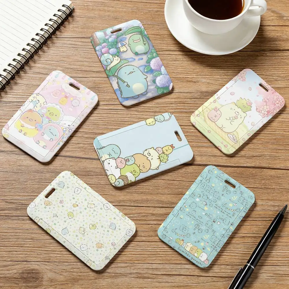 S-Sumikko Gurashi Neck Strap Lanyard Card Holder ID Bus Card Cover Badge Holder Pass Hang Rope Lariat Gifts Keys Accessories