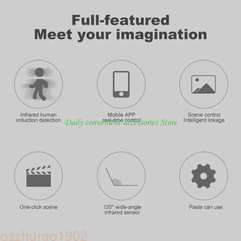 

97QB Detector PIR Motion Detector Warning Alarm