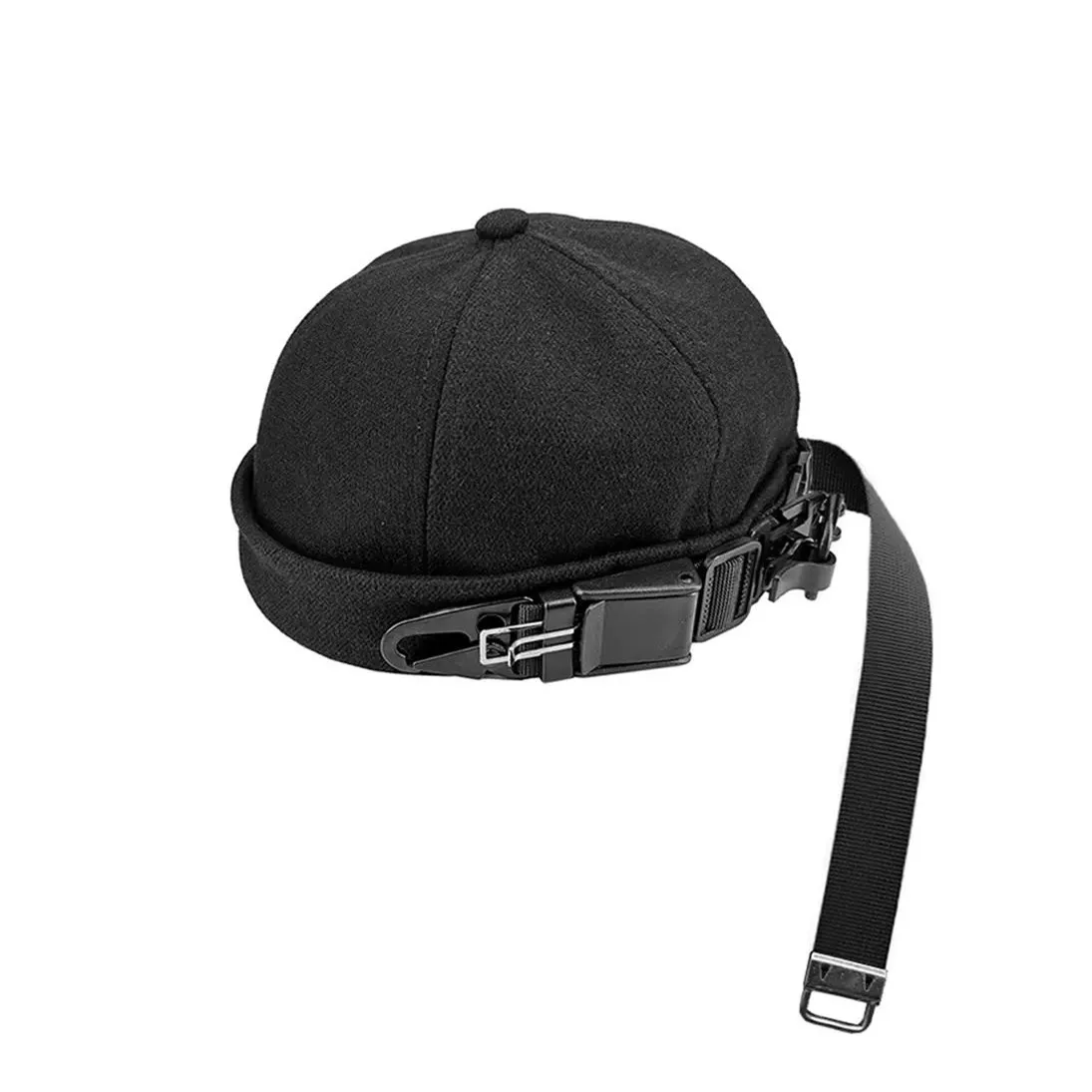 2024 Hip Hop Tactical Techwear Skull Cap Men Women Multifunction Quick Detachable Landlord Hat Street Casual Punk Sailor Cap