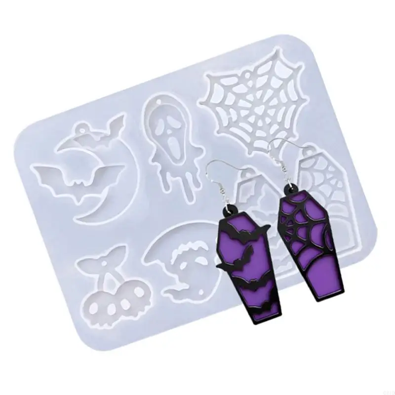 Pumpkin Specter Earring Crafting Molds Unique Designs Silicone Texture for Craft