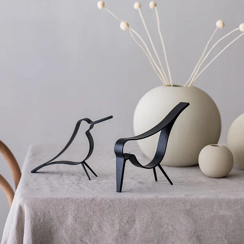 

Animal Figurines Nordic Table Top Art Figurines Miniatures Creative Sculptures Ornaments Interior Luxury Desk Accessories