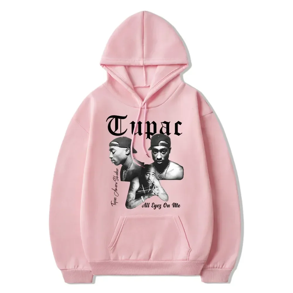 Rapper Tupac 2pac Hoodie Men Women Clothes Sweatshirt Fashion Harajuku Autumn Winter Hoodies Unisex Streetwear Casual Hip Hop