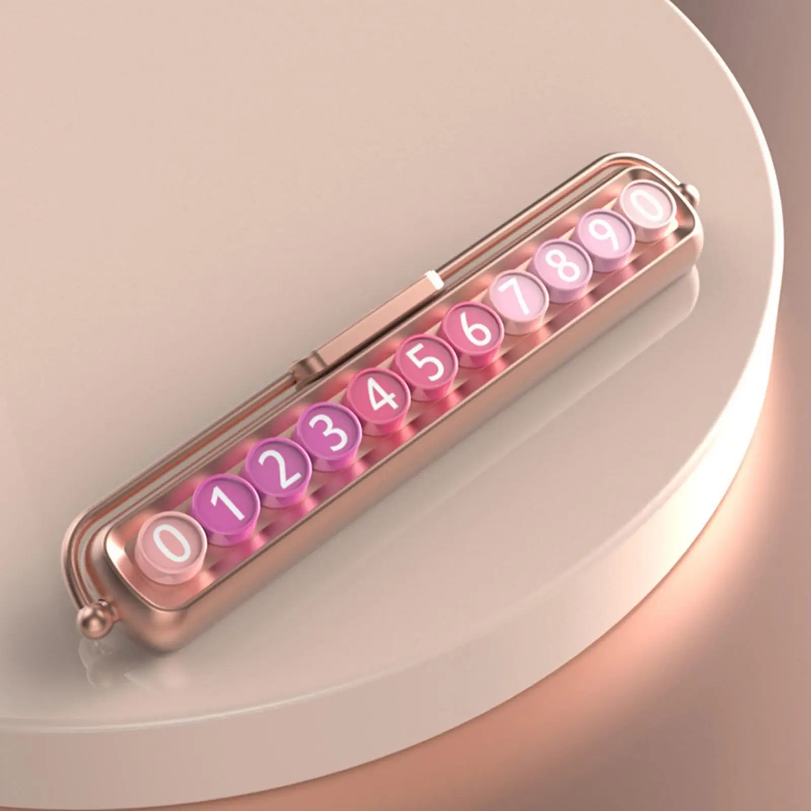 רכב נע מספר טלפון צלחת פנים עיצוב קישוט ורוד קישוט הסמוי אוטומטי