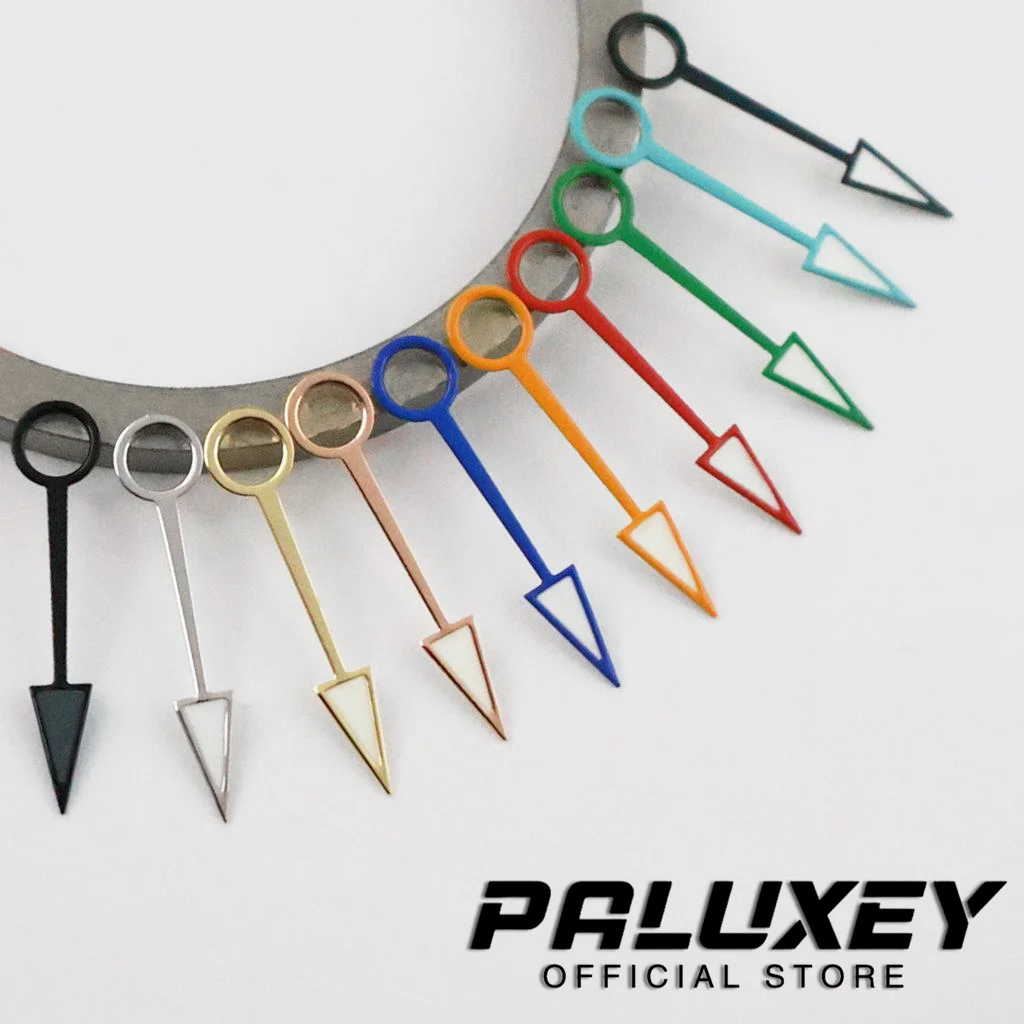 GMT GS NH34 Hands Green Luminous Red Blue Green Black Orange GMT Watches Pointers 12.5MM Suitable for NH34A 4R34 Movement