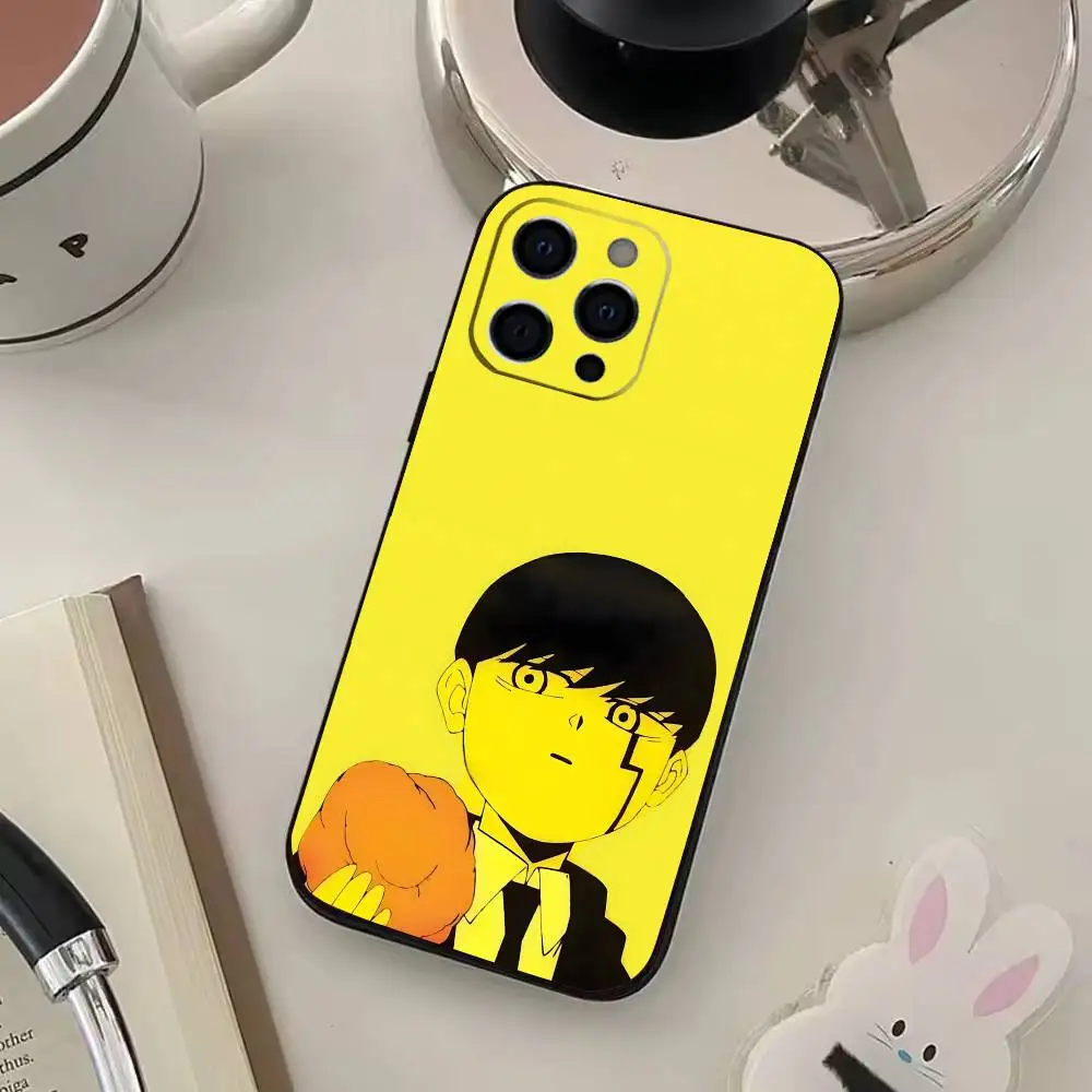 حافظة هاتف Comics Magic and Mus-cles M-Mashle لهاتف iPhone 17,16,15,14,13,12,11 Plus، Pro Max، XS، غطاء أسود ناعم #6